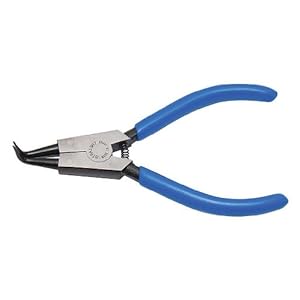 【クリックで詳細表示】(STRAIGHT/ストレート) スナップリングプライヤー 90°ベント(軸用) 145mm 12-21505