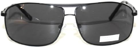 Perry Ellis Matte Black Metal Aviator, Smoke Lens PE 31 4