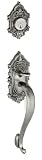 Grande Victorian Handleset Exterior with S-Grip, Antique Pewter Finish #GS73-GVCSGR-HS-SC