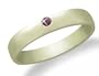 10k Yellow Gold Ruby Solitaire Ring, Size 6