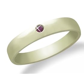 10k Yellow Gold Ruby Solitaire Ring by Amazon.com Collection