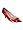 MIU MIU Patent Leather Wedge Open Toe Shoes in Red