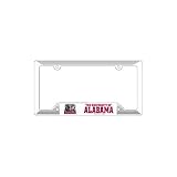 Alabama Crimson Tide White Plastic License Plate Frame