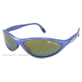 Bolle Asp 'Snakes' Polarized Sunglasses, Hammered Blue Frame Cactus CGT Polarized AR Lenses