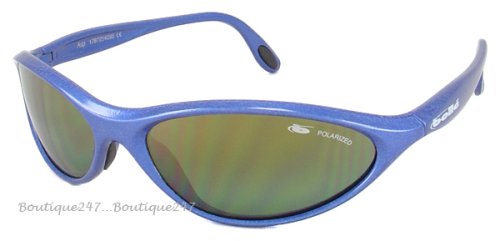 Click here to buy Bolle Asp 'Snakes' Polarized Sunglasses, Hammered Blue Frame  Cactus CGT Polarized AR Lenses.