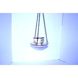 Floral Teacup & Saucer Bird Feeder