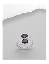Amethyst Ring In 92.5 Sterling Silver