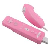 Grip Silicone Skin Case for Nintendo Wii Remote & Nunchuck - Pink