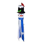 Snowman Applique Sculpt Windsock