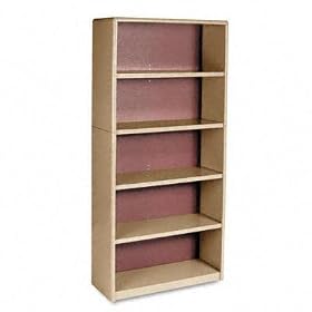 Value Mate 5-Shelf Bookcase - Sand by Safco