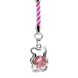 Cellphone Mobile Charm, Bear, Pink