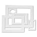Pacon 72500 Precut Mat Frames, White, 12 ea. of 5 Assorted Sizes, 60 per Pack