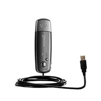 Classic Straight USB Cable for the Sony Walkman NW-E005 with Power Hot Sync and Charge capabilities - Gomadic Brand w/ TipExchange Technology
