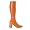 Orange Patent GoGo Boots