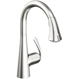 Grohe 32 298 SD0 Ladylux3 Main Sink Dual Spray Pull-Down Kitchen Faucet, RealSteel Stainless Steel