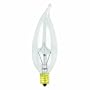 Feit Electric 60CFC/15-130 60-Watt Flame Tip Bulb with Candelabra Base, Clear, 15 Pack