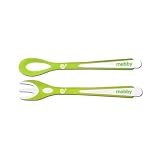 from Mebby Mebby Baby Cutlery Set (2 x Spoons / 2 x Forks, Lime Green / White) (Model 91909)