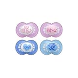 2-Pack MAM Symbols Silicone Orthodontic Pacifiers, Blue - Sunshine