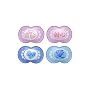 2-Pack MAM Symbols Silicone Orthodontic Pacifiers, Pink - Sweetheart