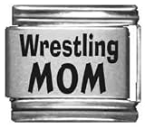 Clearly Charming Wrestling Mom Laser Italian Charm