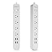 ISELECTOR 4-Outlet Surge Protector with 4 USB Output Power Strip Charging Station - 5 Feet Cord