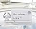 Scallop Shell Silver Placecard Holders with Matching Place Cards (Set of 4)