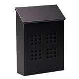 Traditional Decorative Vertical Mailbox Black 314A94BTQYL. SL160 Traditional Decorative Vertical Mailbox Black