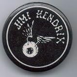 Jimi Hendrix (Flying Eyeball) Music Pin Button - 1 Diameter