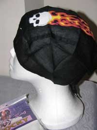 Do-rag Durag - Skull with Flaming Light Cotton - One size