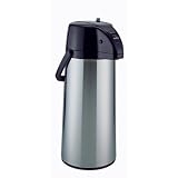 Zojirushi AASB-22SB Premier Air Pot 74-Ounce Beverage Dispenser, Brushed Stainless