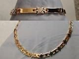 Dual Tone Elegant H-Star Necklace/Bracelet Set