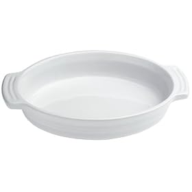 Le Creuset Stoneware 9-1 2-Inch Oval Dish, White by Le Creuset