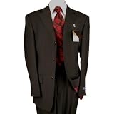 Dark Brown Hand Tailored Italian Mens Suits Merino Wool 150s Complete w/ Jacket and Pants Year Round Use