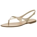 Nine West Women's Pinky Thong Sandal,Ivory Patent,10M