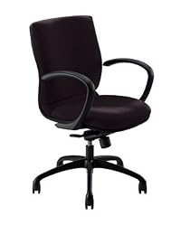 Izzy Hollie, Swivel Tilt, Full Back Chair (Black Fabric)