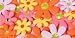 Flora Doodles Mini Jeweled Paper Flowers, 80/Pkg: Yellow/Orange/Fuchsia/Lavender