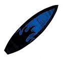 SURF BOARD CARPET/RUG 72"X20" BLUE SURF FLAME
