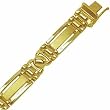 14Kt Yellow Gold Distinctive Slab Men's Bracelet