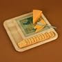 Cheese and Cracker Tray with Glass Cutting Board [Kitchen]