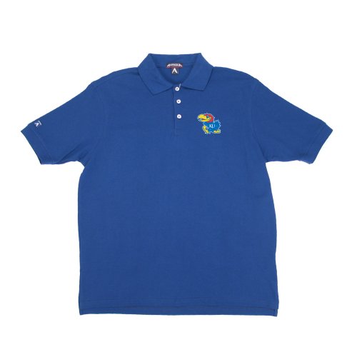 Antigua University of Kansas Classic Pique Polo Shirt