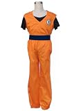 Japanese Anime Dragon Ball Z Cosplay Costume - Son Goku Training Uniform Kaio Set 1st Version Set Large