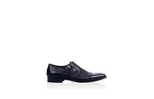 SORRENTO Zapatos Monkstrap Hebillas (Negro)