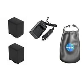 ValuePack (2 Count): Digital Replacement Battery PLUS Mini Battery Travel Charger for... by amsahr