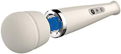 New 2016 Cordless Massager Magic Wand Vibrating Full Body Hitachi Motor 20 Speed USB &amp; Wall Charger #Cream