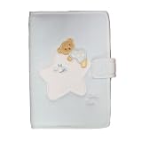Tuc Tuc Blue Baby Passport Holder, Kids Document Folder. Moons and Stars Collection.