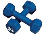 Golds Gym Neoprene Hexagonal Dumbbells 1.5kg (3kg pair)