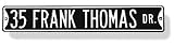 35 Frank Thomas Authentic Street Sign - B0000B0YZP