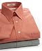 Van Heusen Wrinkle Free Solid Poplin Short Sleeve Dress Shirt