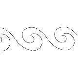 Quilting Creations Wave Border Quilt Stencil, 3"