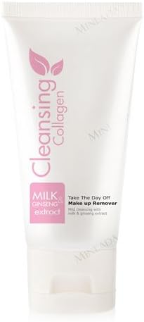 Cleansing Collagen,Cosmetics cream dry milk. Gentle extraction of pure milk. And ginseng extracts and Vitamin E enriched. Fragrance. And alcohol Hall. Soft creamy white. Help to break down fats, cosmetic residue and dirt on the surface and in the pores. Deeply. The main cause of acne issues. Dull page as well.(100g) made in thailand